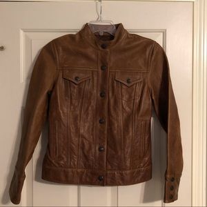 Gap Sz M 100% leather jacket